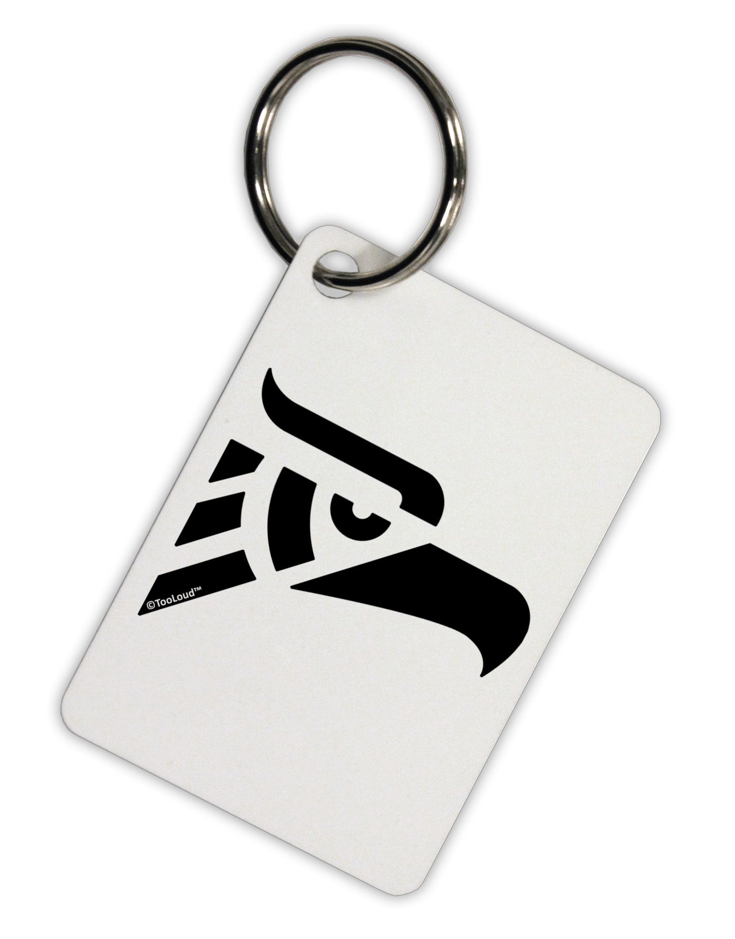 Hecho en Mexico Eagle Symbol Aluminum Keyring Tag by TooLoud-Keyring-TooLoud-White-Davson Sales