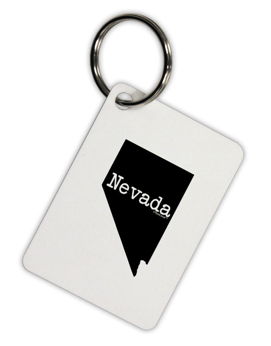 Nevada - United States Shape Aluminum Keyring Tag by TooLoud-Keyring-TooLoud-White-Davson Sales