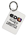 EDM - A Lifestyle Aluminum Keyring Tag-Keyring-TooLoud-White-Davson Sales