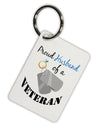 Husband of Veteran Aluminum Keyring Tag-Keyring-TooLoud-White-Davson Sales