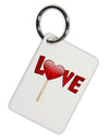 Love Lollipop Aluminum Keyring Tag-Keyring-TooLoud-White-Davson Sales