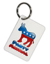 Democrat Party Animal Aluminum Keyring Tag-Keyring-TooLoud-White-Davson Sales