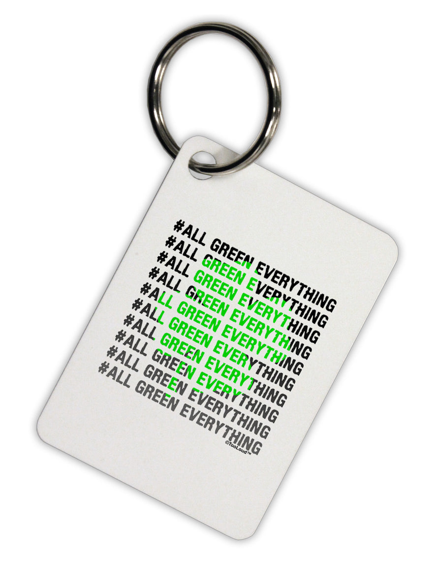 All Green Everything Clover Aluminum Keyring Tag-Keyring-TooLoud-White-Davson Sales