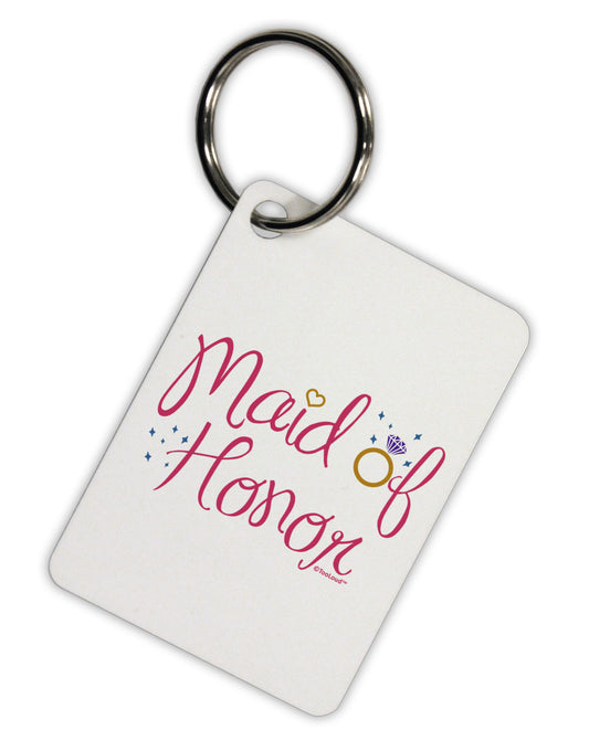 Maid of Honor - Diamond Ring Design - Color Aluminum Keyring Tag-Keyring-TooLoud-White-Davson Sales