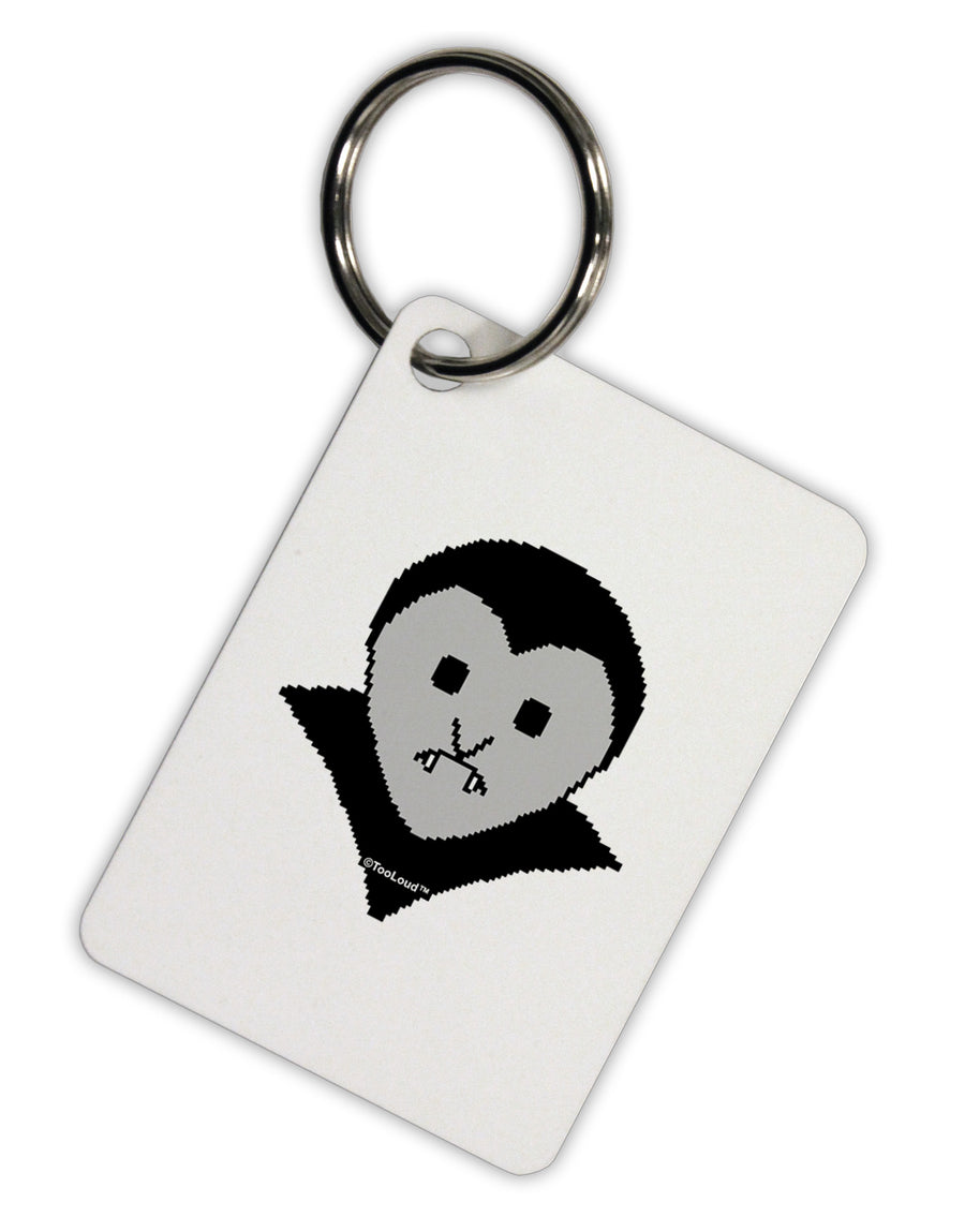 Cute Pixel Vampire Male Aluminum Keyring Tag-Keyring-TooLoud-White-Davson Sales