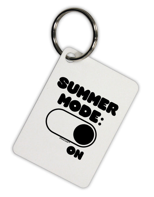 Summer Mode On Aluminum Keyring Tag by TooLoud-Keyring-TooLoud-White-Davson Sales