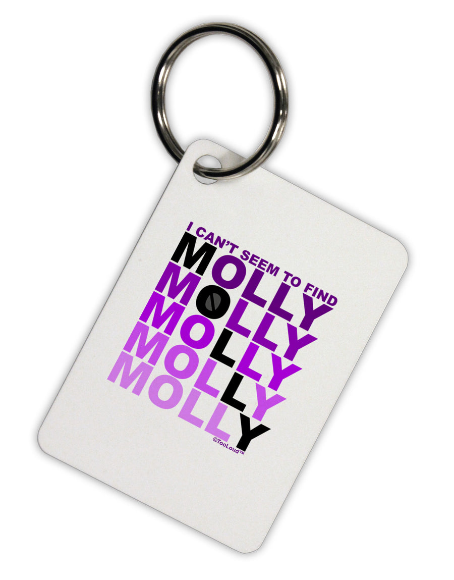 Find Molly Purple Aluminum Keyring Tag-Keyring-TooLoud-White-Davson Sales