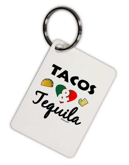 Tacos & Tequila Aluminum Keyring Tag-Keyring-TooLoud-White-Davson Sales