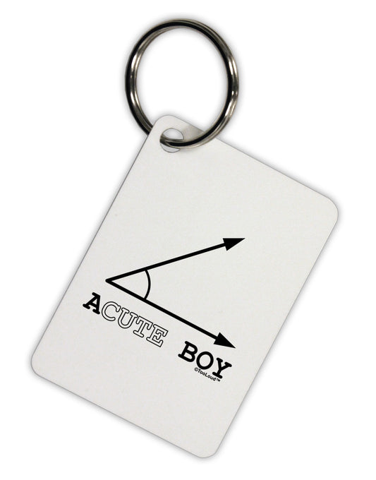 Acute Boy Aluminum Keyring Tag-Keyring-TooLoud-White-Davson Sales
