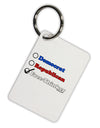 Free Thinker Checklist Aluminum Keyring Tag-Keyring-TooLoud-White-Davson Sales