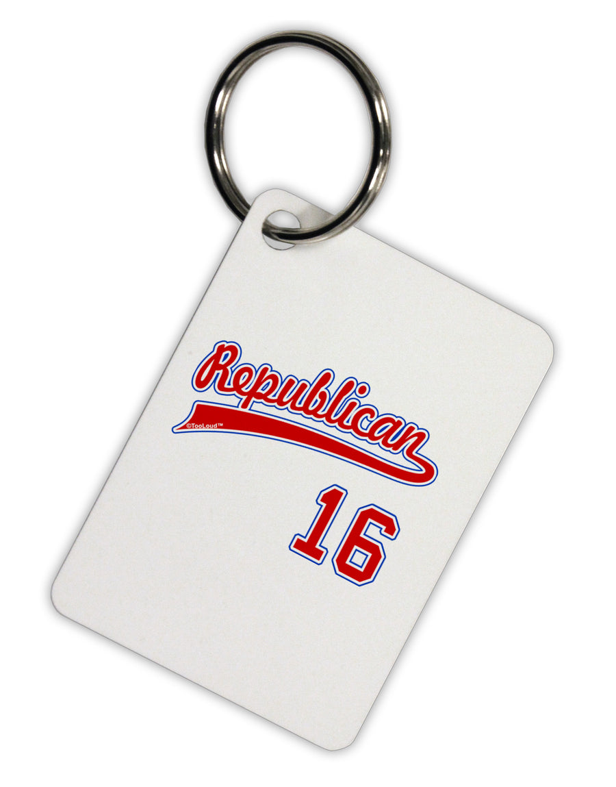 Republican Jersey 16 Aluminum Keyring Tag-Keyring-TooLoud-White-Davson Sales