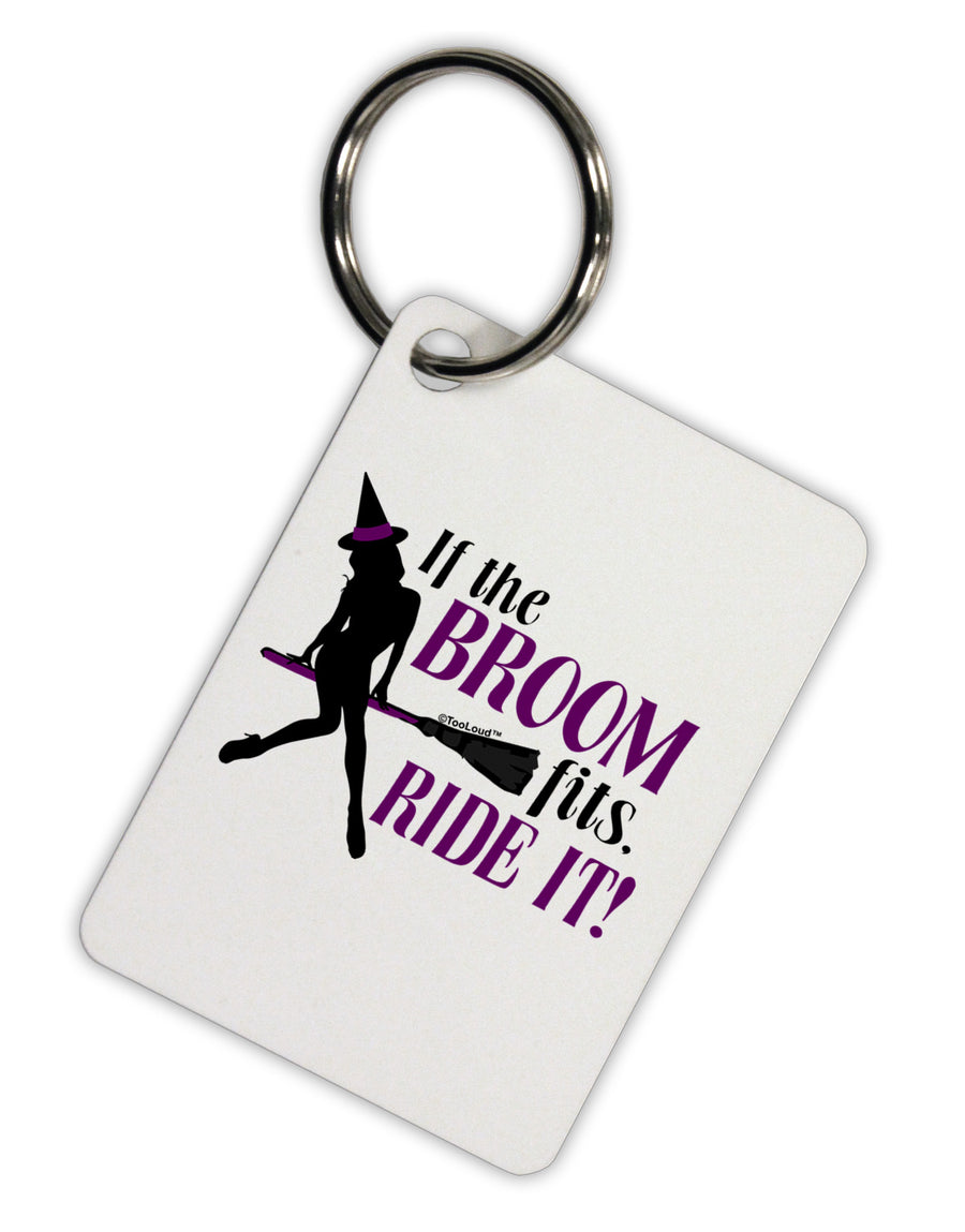 Ride It Purple Aluminum Keyring Tag-Keyring-TooLoud-White-Davson Sales