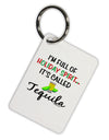 Holiday Spirit - Tequila Aluminum Keyring Tag-Keyring-TooLoud-White-Davson Sales