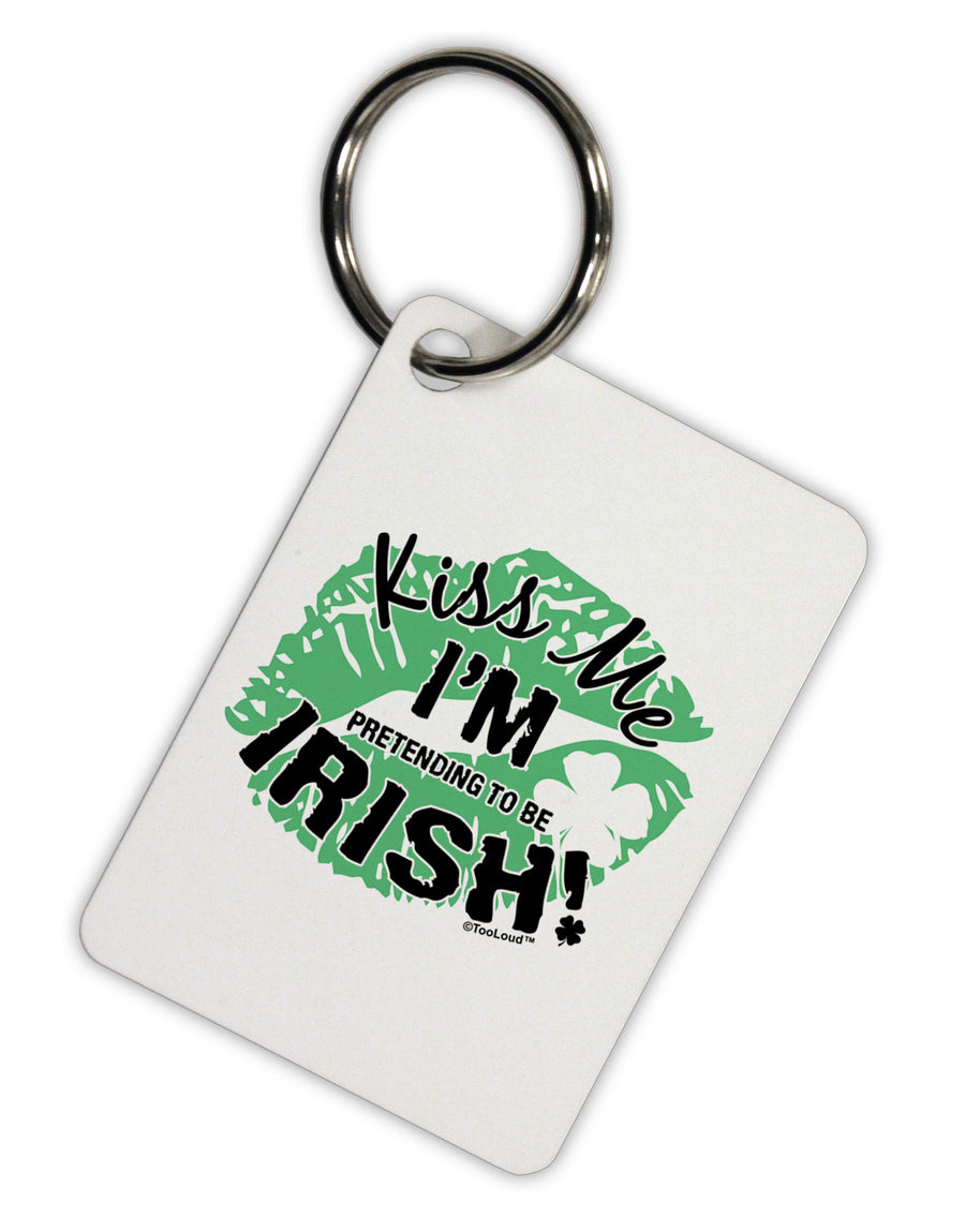 I'm Pretending To Be Irish Aluminum Keyring Tag-Keyring-TooLoud-White-Davson Sales