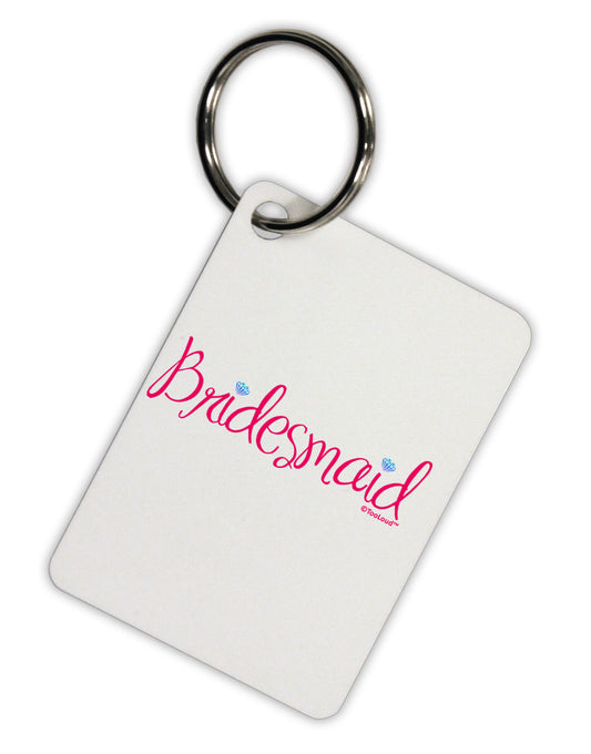 Bridesmaid Design - Diamonds - Color Aluminum Keyring Tag-Keyring-TooLoud-White-Davson Sales