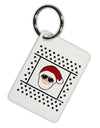 Cool Santa Christmas Sweater Aluminum Keyring Tag-Keyring-TooLoud-White-Davson Sales