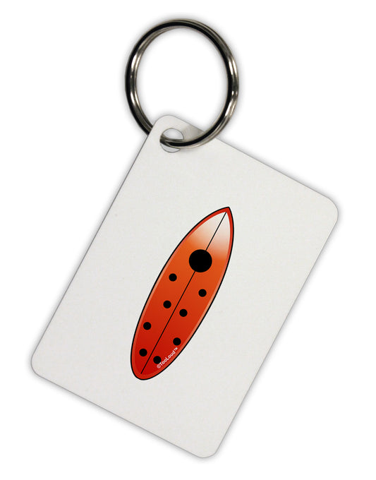 Ladybug Surfboard Aluminum Keyring Tag by TooLoud-Keyring-TooLoud-White-Davson Sales
