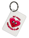 My First Valentine's Day Aluminum Keyring Tag-Keyring-TooLoud-White-Davson Sales