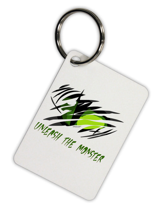 Unleash The Monster Aluminum Keyring Tag-Keyring-TooLoud-White-Davson Sales