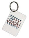 Proud Veteran Flag Aluminum Keyring Tag-Keyring-TooLoud-White-Davson Sales