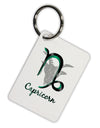 Capricorn Symbol Aluminum Keyring Tag-Keyring-TooLoud-White-Davson Sales