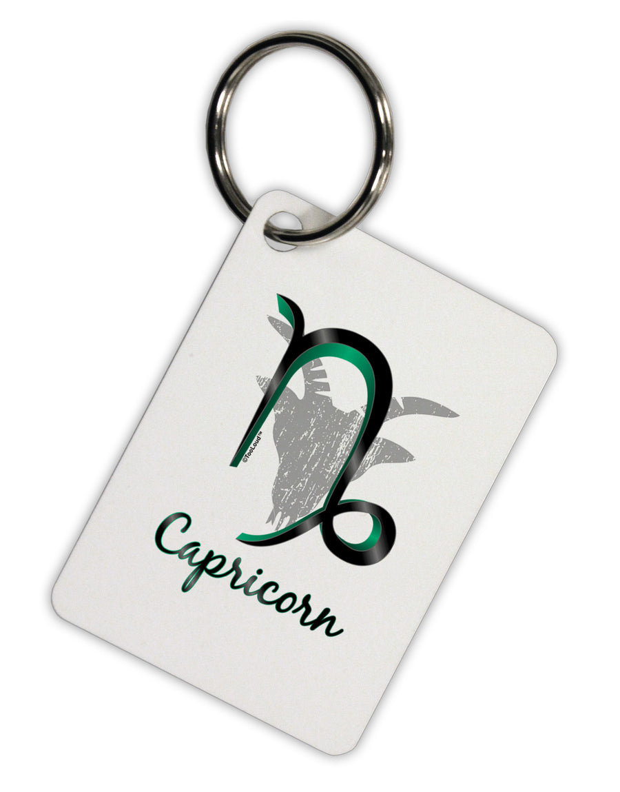 Capricorn Symbol Aluminum Keyring Tag-Keyring-TooLoud-White-Davson Sales