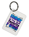 Friday - 2nd Favorite F Word Aluminum Keyring Tag-Keyring-TooLoud-White-Davson Sales