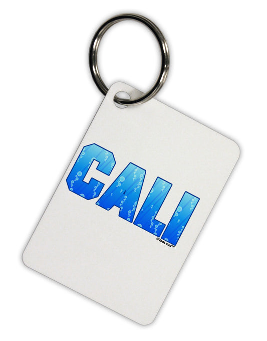 Cali Ocean Bubbles Aluminum Keyring Tag by TooLoud-Keyring-TooLoud-White-Davson Sales
