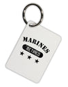 Retired Marines Aluminum Keyring Tag by TooLoud-Keyring-TooLoud-White-Davson Sales
