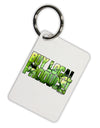 Buy Local - Green Tomatoes Text Aluminum Keyring Tag-Keyring-TooLoud-White-Davson Sales