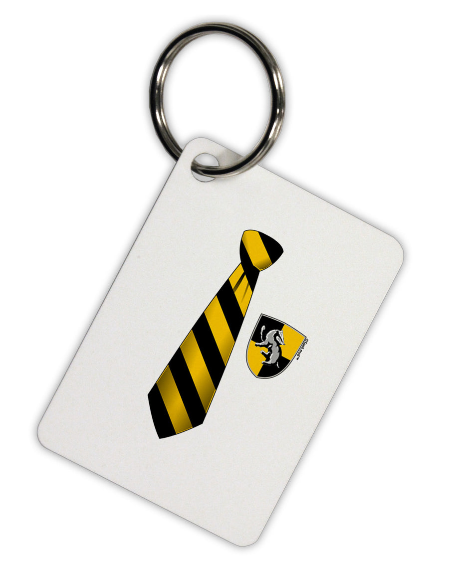 TooLoud Wizard Tie Yellow and Black Aluminum Keyring Tag-Keyring-TooLoud-White-Davson Sales