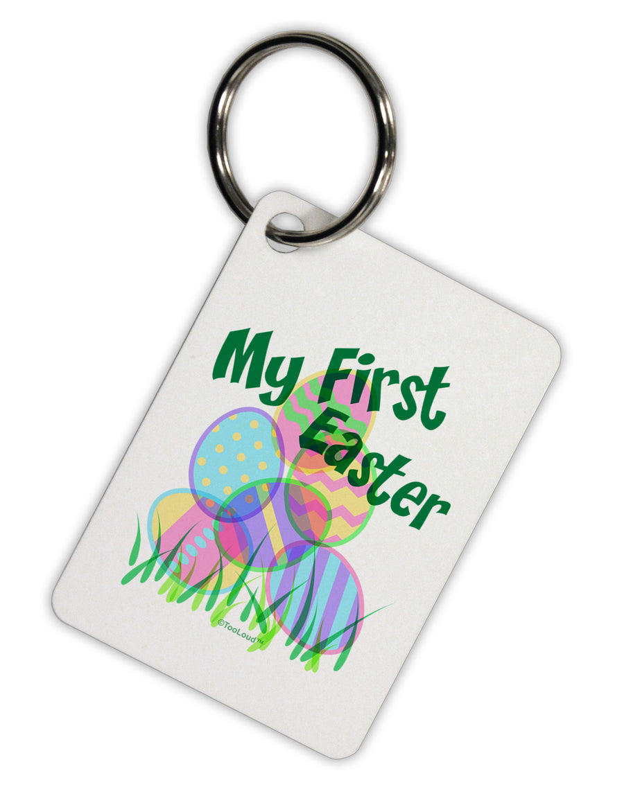 My First Easter Gel Look Print Aluminum Keyring Tag-Keyring-TooLoud-White-Davson Sales