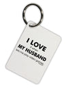 I Love My Husband Videogames Aluminum Keyring Tag-Keyring-TooLoud-White-Davson Sales