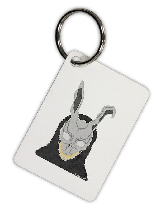 Scary Buny Face Watercolor Aluminum Keyring Tag-Keyring-TooLoud-White-Davson Sales