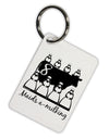 Eight Maids A Milking Text Aluminum Keyring Tag-Keyring-TooLoud-White-Davson Sales