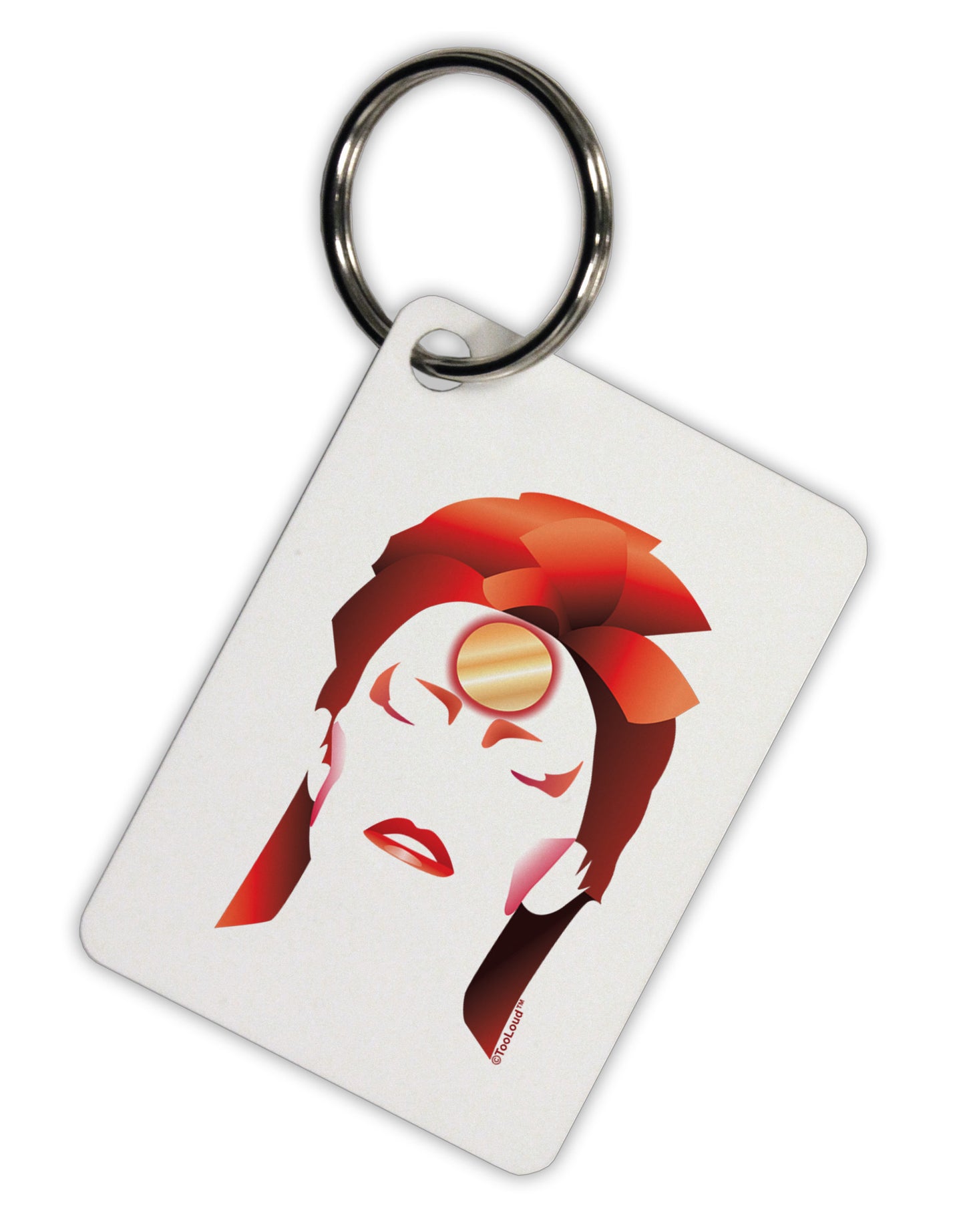 The Zig Aluminum Keyring Tag-Keyring-TooLoud-White-Davson Sales