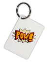 Onomatopoeia POW Aluminum Keyring Tag-Keyring-TooLoud-White-Davson Sales