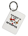 Daddy's Lil Reindeer Girl Aluminum Keyring Tag-Keyring-TooLoud-White-Davson Sales