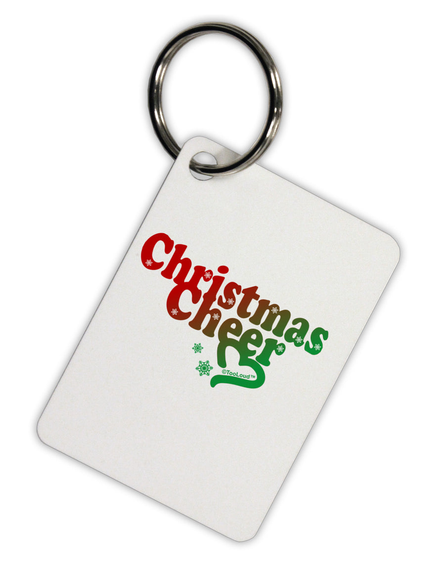 Christmas Cheer Color Aluminum Keyring Tag-Keyring-TooLoud-White-Davson Sales