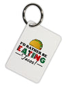 I'd Rather - Tacos Aluminum Keyring Tag-Keyring-TooLoud-White-Davson Sales