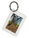 Colorado Landscape Bridge Aluminum Keyring Tag-Keyring-TooLoud-White-Davson Sales