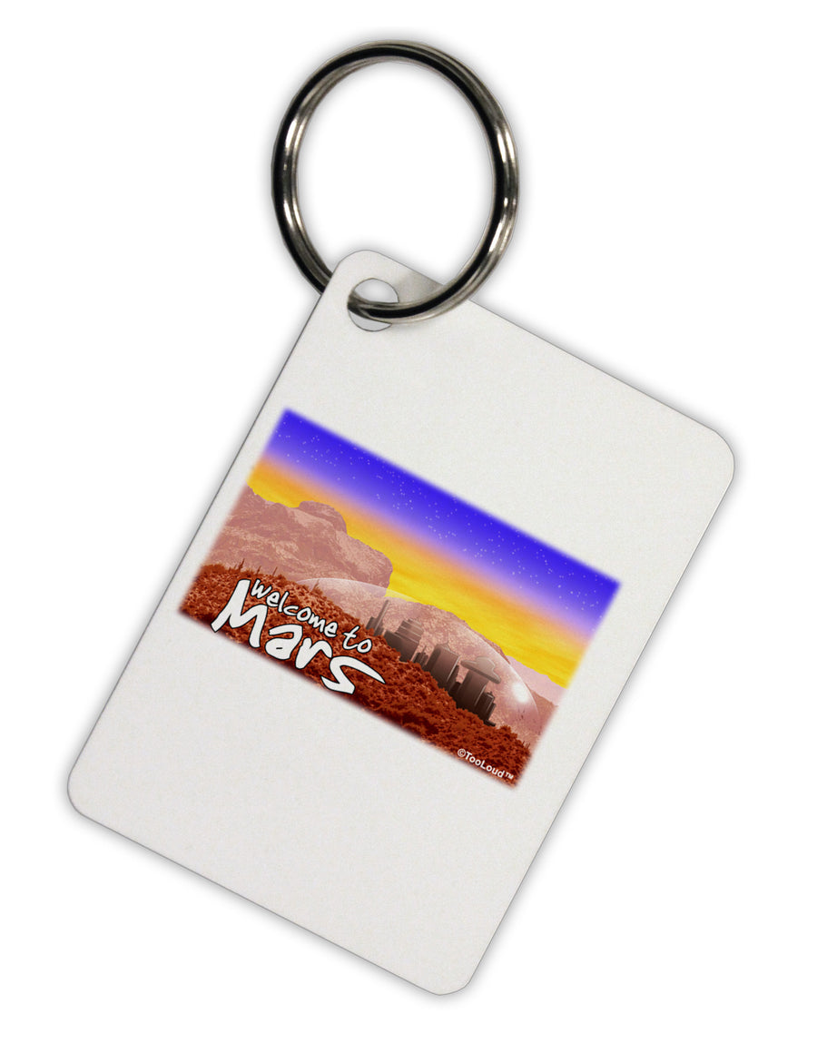 Welcome to Mars Aluminum Keyring Tag-Keyring-TooLoud-White-Davson Sales