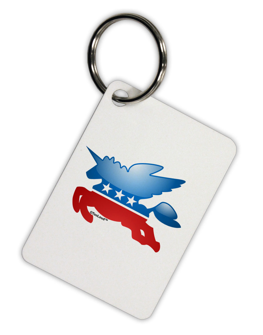 Unicorn Political Symbol Aluminum Keyring Tag-Keyring-TooLoud-White-Davson Sales