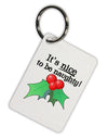 Nice to be Naughty Aluminum Keyring Tag-Keyring-TooLoud-White-Davson Sales