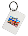 Colorado Mtn Sunset Bold WaterColor Aluminum Keyring Tag-Keyring-TooLoud-White-Davson Sales