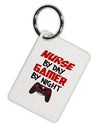 Nurse By Day Gamer By Night Aluminum Keyring Tag-Keyring-TooLoud-White-Davson Sales