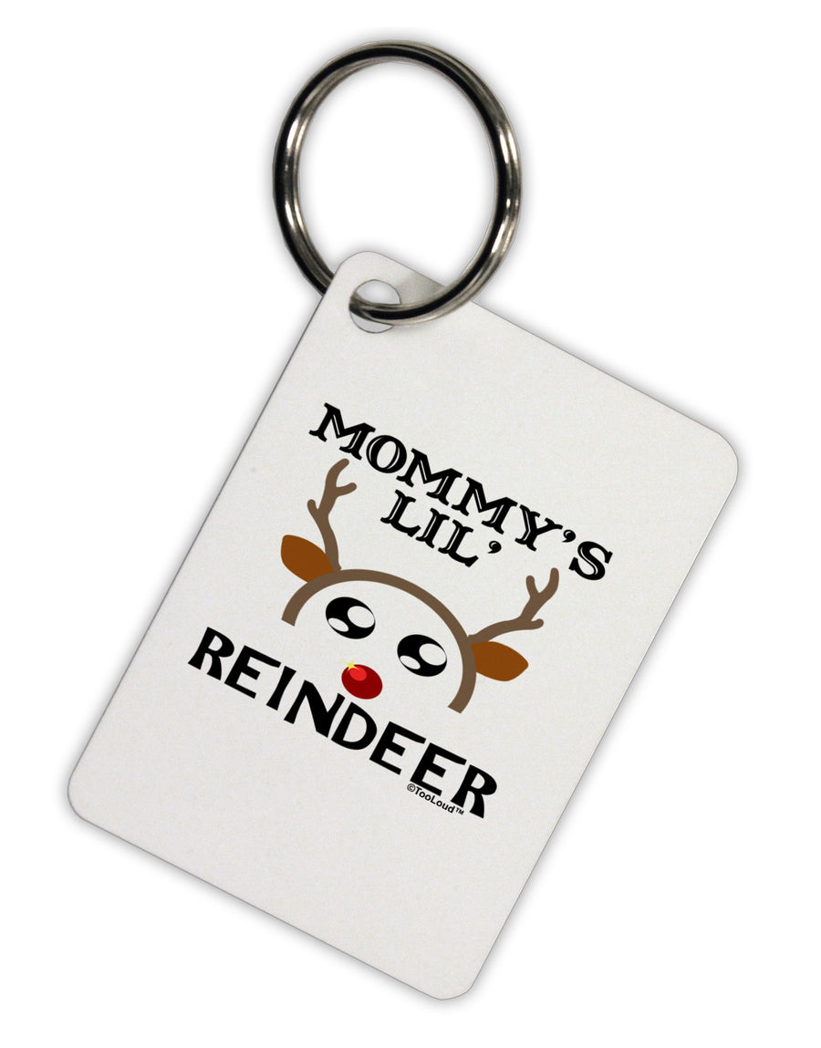 Mommy's Lil Reindeer Boy Aluminum Keyring Tag-Keyring-TooLoud-White-Davson Sales