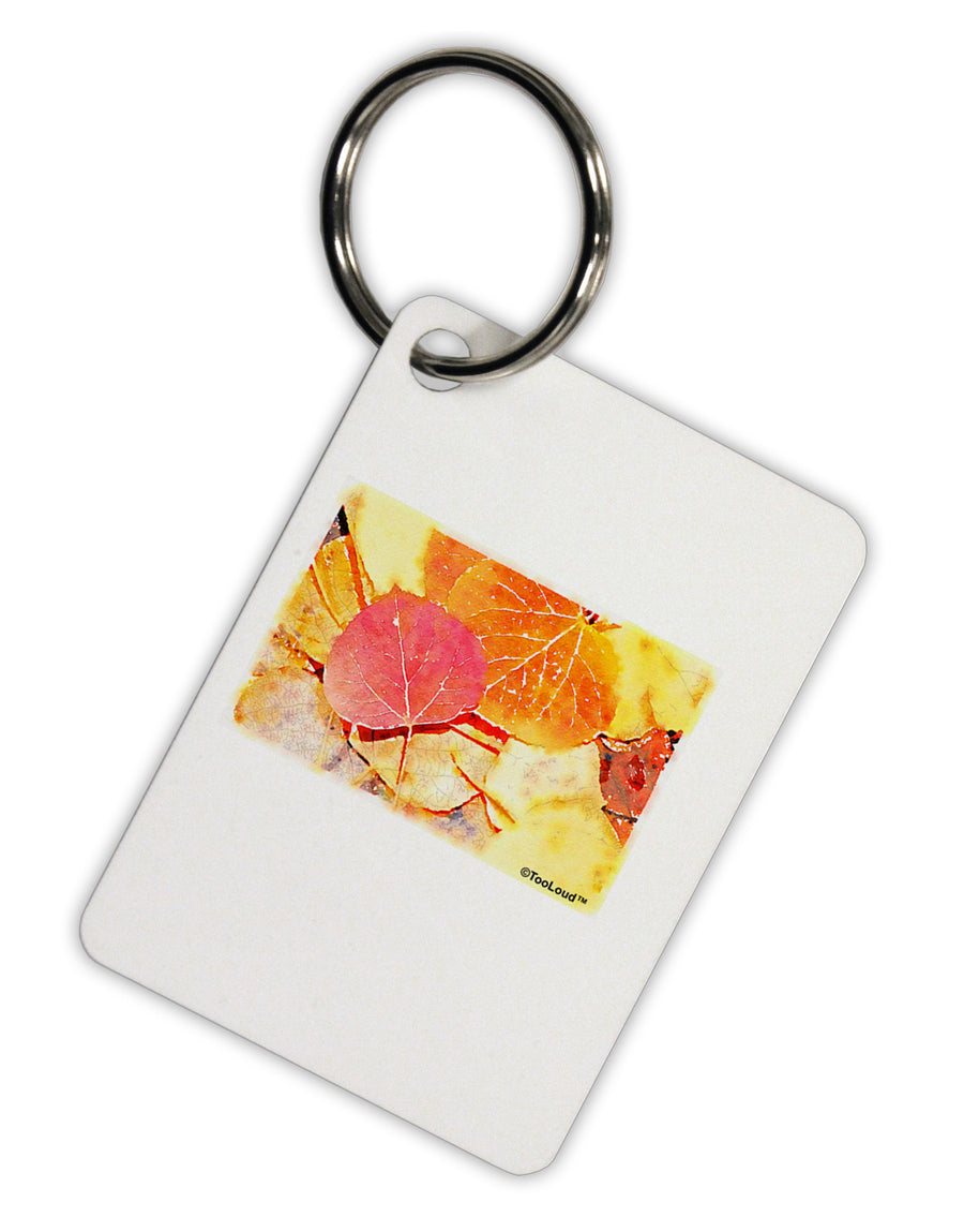 Colorado - Autumn WaterColor Aluminum Keyring Tag-Keyring-TooLoud-White-Davson Sales