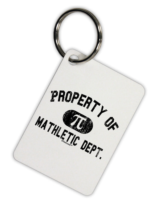 Mathletic Department Distressed Aluminum Keyring Tag by TooLoud-Keyring-TooLoud-White-Davson Sales