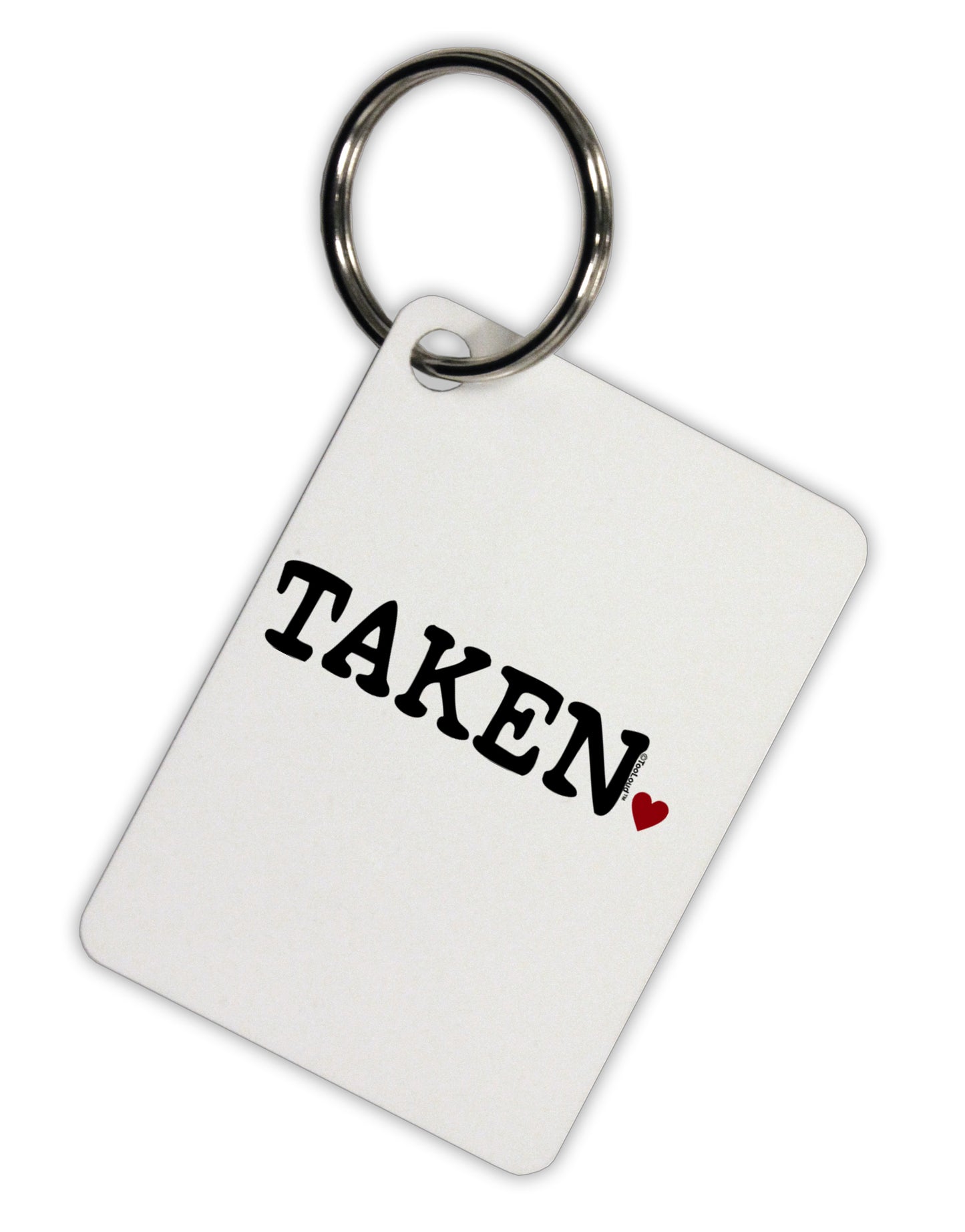 Taken Aluminum Keyring Tag by TooLoud-Keyring-TooLoud-White-Davson Sales